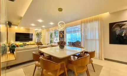 Apartamento no Guarujá, Enseada, com Vista Mar, 3 suítes e Adega.