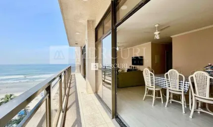 Apartamento com Vista para o Mar, 3 quartos (3 suítes) à venda, 150 m² por R$ 1.200.000 - Pitangueiras - Guarujá/SP - Imobiliária Mercuri