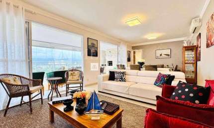 Apartamento no Guarujá, Verdemar, Vista Mar, Enseada com 3 suítes.