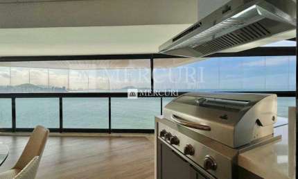 Apartamento no Guarujá, Astúrias, Frente Mar com Piscina Privativa, 4 Suítes, Mercuri Imóveis Guarujá.