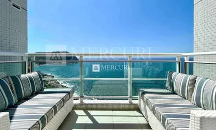 Apartamento no Guarujá, Praia da Enseada, vista mar, 2 suítes.