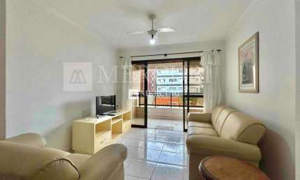 Apartamento no Guarujá, Enseada, Sala Ampla e Sacada