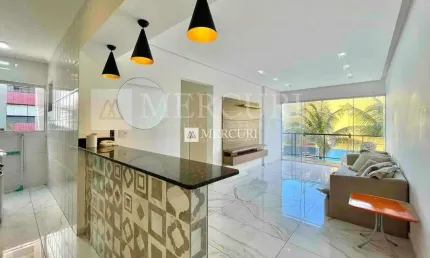 Apartamento no Guarujá, Enseada, 2 Quartos sendo 1 Suíte.