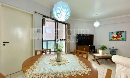 Apartamento com 2 quartos (1 suíte) à venda, 78 m² por R$ 550.000 - Prédio com Piscina - Pitangueiras - Guarujá/SP - Imobiliária Mercuri