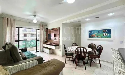 Apartamento no Guarujá, Enseada, 2 Quartos, Sala para 2 Ambientes e Sacada - Mercuri Imóveis - Imobiliária no Guarujá