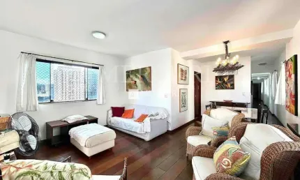 Apartamento no Guarujá, Pitangueiras, Amplo e Mobiliado