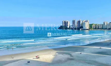 Apartamento no guarujá, praia das pitangueiras, frente para o mar, vista mar, 2 quartos sendo 1 suíte e repaginado.