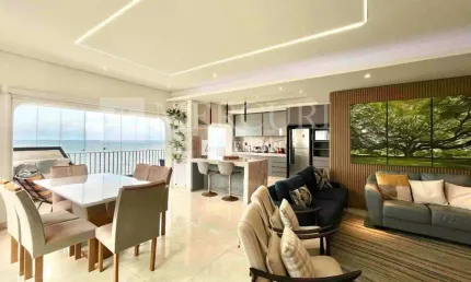 Apartamento no Guarujá, Jardim Astúrias, Amplo e Vista para o Mar