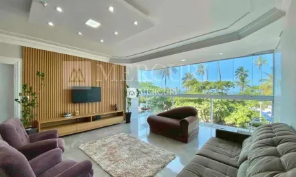 Apartamento no guarujá, praia das pitangueiras, frente para o mar, vista mar, 3 quartos sendo 2 suítes e varanda gourmet.
