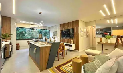 Apartamento no Guarujá, Enseada, Decorado com 2 Quartos