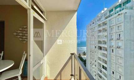 Apartamento com Vista Para o Mar com 2 quartos à venda, 87 m² por R$ 500.000 - Pitangueiras - Guarujá/SP - Imobiliária Mercuri
