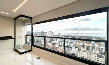 Apartamento no guarujá, enseada, região do central parque, com vista mar