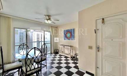 Apartamento no Guarujá, Praia das Pitangueiras, 2 quartos mobiliados.
