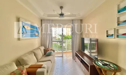 Apartamento no Guarujá, Pitangueiras, 3 quartos sendo 1 suíte e prédio com lazer.
