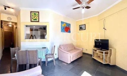 Apartamento no Guarujá, Enseada, com Sacada, Prédio com Lazer