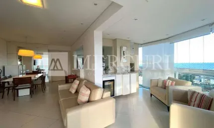 Apartamento no guarujá, enseada, com vista mar e com varanda goumert.