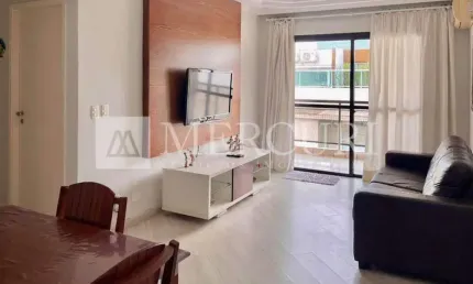 Apartamento no guarujá, enseada, prédio com lazer, sacada, 2 quartos