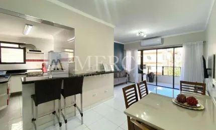 Apartamento duplex no guarujá, enseada, reformado, 3 quartos, prédio com lazer