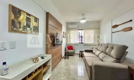 Apartamento no Guarujá, Enseada, Mobiliado, 1 Suíte.