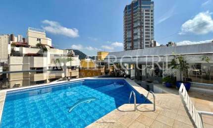 Cobertura no Guarujá, Enseada, Espaçosa, com vista para o Mar, 4 quartos 1 suíte.