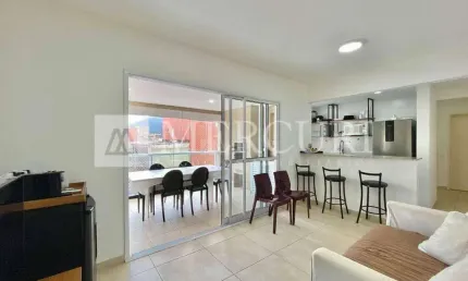 Apartamento no Guarujá, Enseada, 3 Quartos Sendo 1 Suíte, Varanda Gourmet e Lazer Completo.