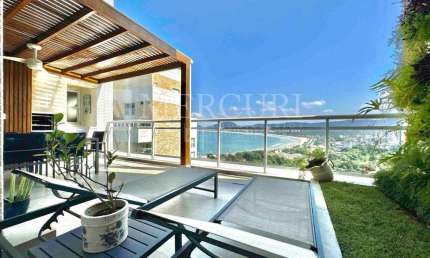 Cobertura no Guarujá, Vista Mar, Condomínio Verdemar, 4 suítes, 4 vagas, Piscina e Churrasqueira. Estuda Permuta - Mercuri Imóveis Guarujá