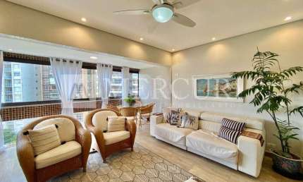 Apartamento no Guarujá, Pitangueiras, Reformado, 3 quartos, sendo 2 suítes, lazer no prédio.