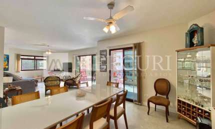 Apartamento no Guarujá, Pitangueiras, Varanda Gourmet com vista para o mar, 3 suítes e lazer no prédio, Mercuri Imóveis - Imobiliaria no Guarujá.