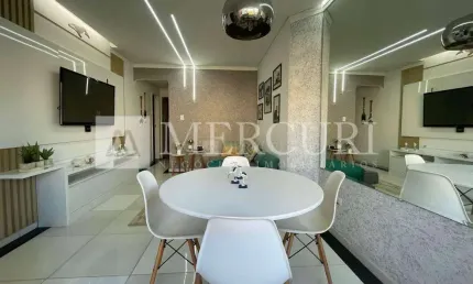 Apartamento no guarujá, astúrias, com varanda gourmet, 2 quuartos - mercuri imóveis guarujá.
