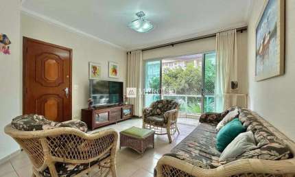 Apartamento Espaçoso com 4 quartos (1 suíte) à venda, 112 m² por R$ 620.000 - Enseada - Guarujá/SP - Imobiliária Mercuri