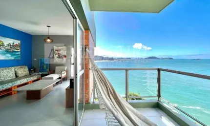 Apartamento no Guarujá, Jardim Astúrias, Vista para o Mar, Condomínio Frente Mar e Lazer Completo
