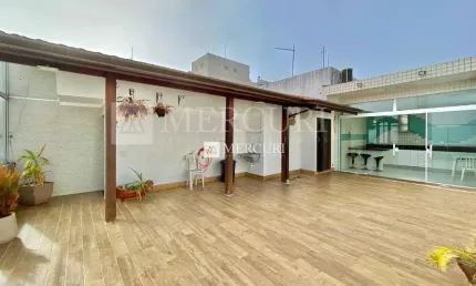 Cobertura duplex com 3 dormitórios (2 suítes) à venda, 190 m² por R$ 850.000 - Pitangueiras - Guarujá/SP – Imobiliária Mercuri