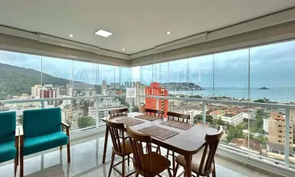 Apartamento no Guarujá, Enseada, 2 Quartos, Sala Integrada e Varanda Gourmet - Mercuri Imóveis - Imobiliária no Guarujá