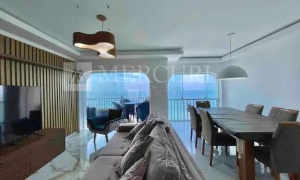 Apartamento no guarujá, pitangueiras, frente mar, reformado, 3 quartos sendo 1 suíte - mercuri imóveis - imobiliária no guarujá