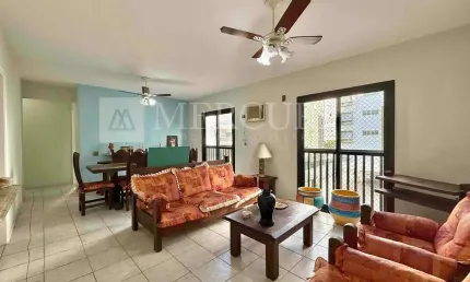 Apartamento no guarujá, enseada, 3 quartos e sala para 2 ambientes - mercuri imóveis guarujá