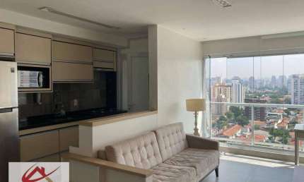 Apartamento com 1 dormitório 1 vaga para alugar  Rua Castilho 155 Brooklin