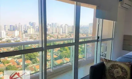 Apartamento para alugar, 31 m² por r$ 5.400,00/mês - brooklin - são paulo/sp
