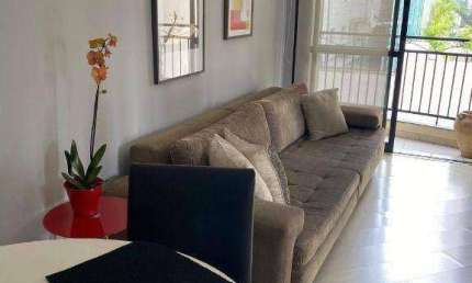 Apartamento com 1 dormitório para alugar, 58 m² por R$ 5.130,00/mês - Campo Belo - São Paulo/SP