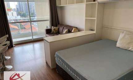 Studio, 35 m² - venda por R$ 480.000,00 ou aluguel por R$ 4.500,00/mês - Brooklin - São Paulo/SP
