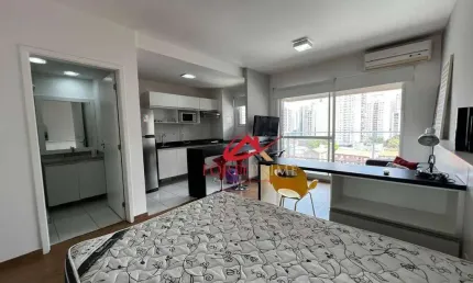 Apartamento com 1 dormitório, 36 m² - venda por R$ 500.000,00 ou aluguel por R$ 5.161,10/mês - Brooklin Paulista - São Paulo/SP