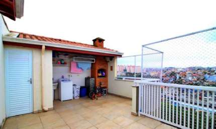 Cobertura com 3 dormitórios à venda, 88 m² - Vila Tibiriçá - Santo André/SP