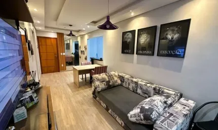 Apartamento mobiliado com 1 dormitório a venda na tupi na praia grande