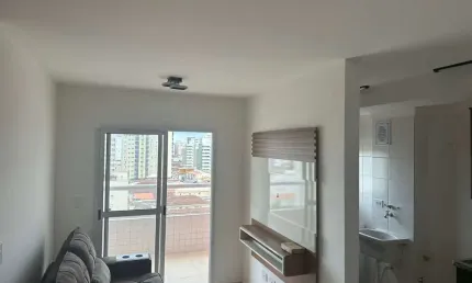 Apartamento mobiliado com 2 dormitórios à venda, 55 m² por R$ 410.000 - Guilhermina - Praia Grande/SP