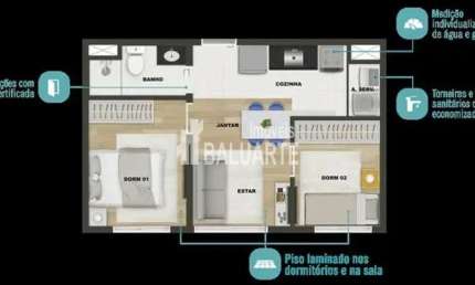 Apartamento com 2 quartos à venda na Rua Carlo Carra, --, Vila Mascote, São Paulo