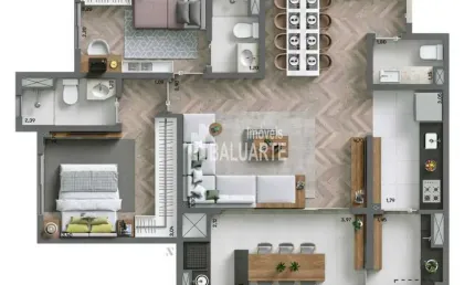 Apartamento com 2 quartos à venda na Rua Fernandes Moreira, --, Chácara Santo Antônio, São Paulo