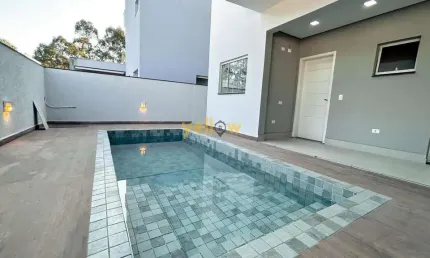 Casa luxuosa em arujá: 4 suítes, 6 banheiros, r$ 2,7m