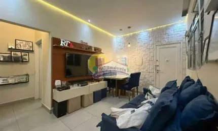 Apartamento com 2 dorms, boqueirão, santos - r$ 455 mil, cod: 5516