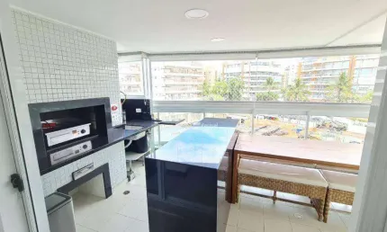 Apartamento com 4 dormitórios, 123 m² - venda ou aluguel/mês - Riviera  de São Lourenço - Bertioga/SP