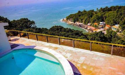 Cobertura com 4 dormitórios à venda, 330 m² por R$ 3.300.000,00 - Morro Sorocotuba - Guarujá/SP