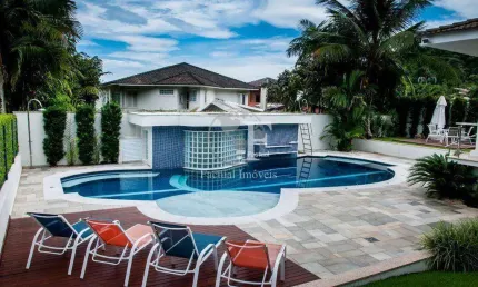 Casa em condomínio fechado com 5 quartos para alugar na Avenida Manoel Alves de Moraes, 88, Jardim Três Marias, Guarujá